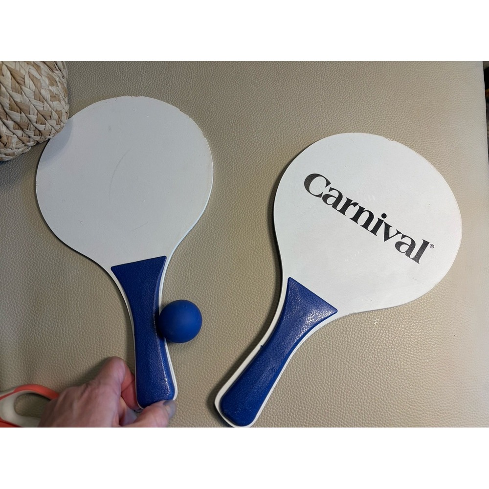 Carnival Cruise ship Paddle Ball Game Set. Normal wear & tear Lots life left.